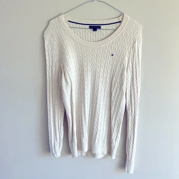 Cream Tommy Hilfiger jumper - Picture 1 of 3